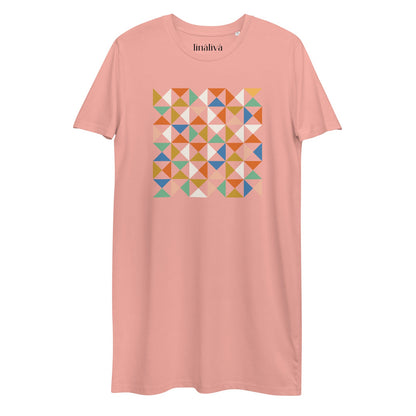 Bandeiras - Organic Cotton T-Shirt Dress - Pink