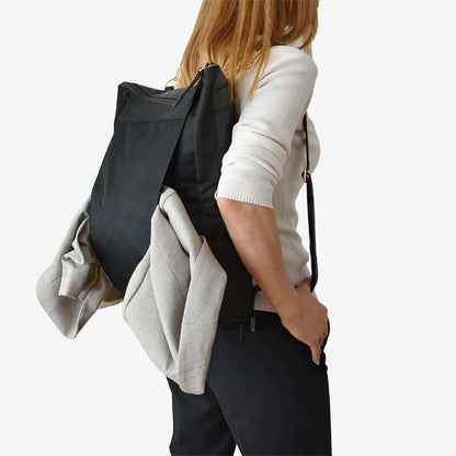 DAKOTA 3 in 1 Convertible Backpack Purse, Black-14